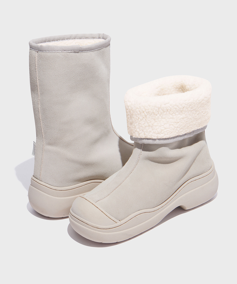 [NEW 10%] HAYDEN FOLD DOWN WINTER BOOTS - IVORY