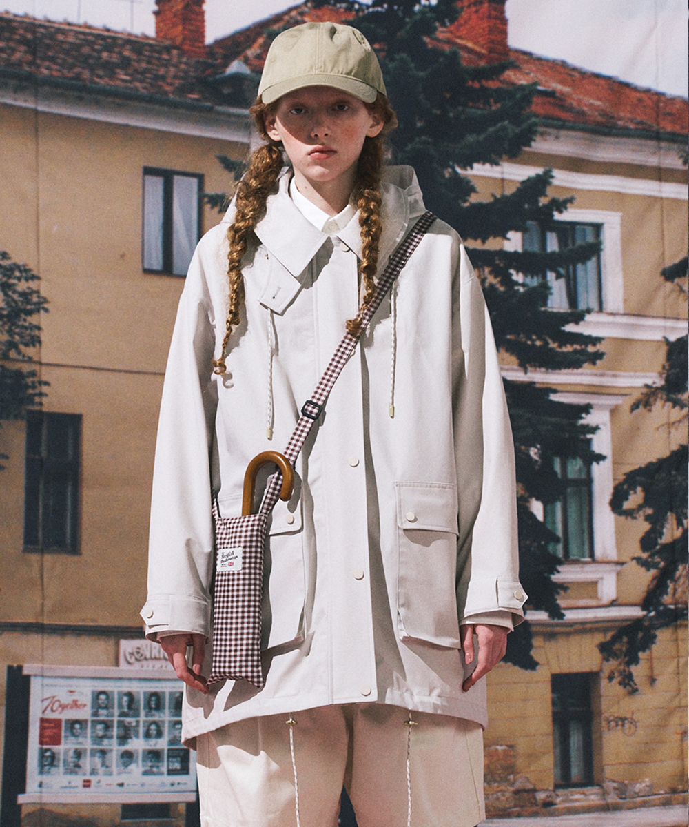 3-LAYER SHELL WEATHER COAT - BEIGE