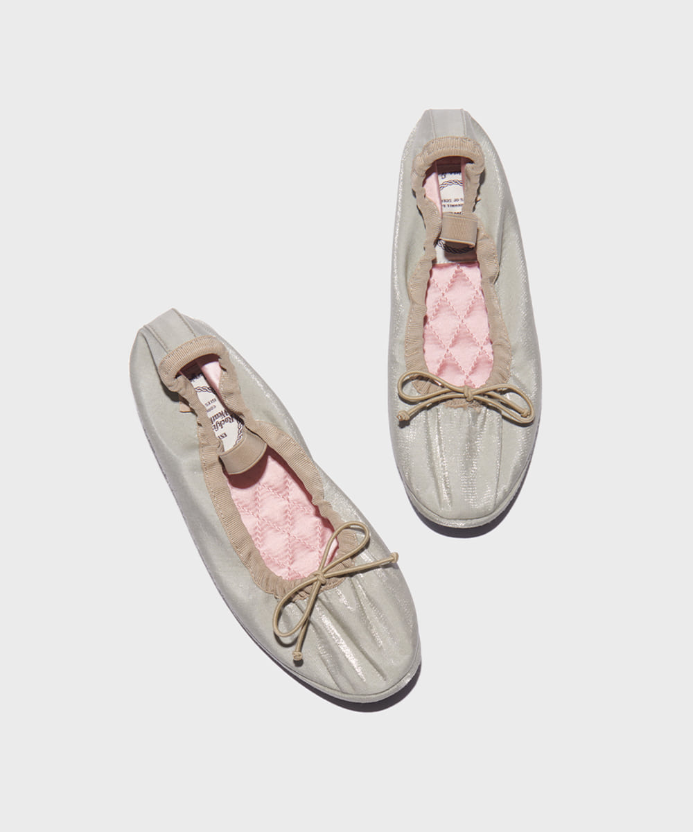 WISLEY SCRUNCH FLAT(QUILTED) - SAGE