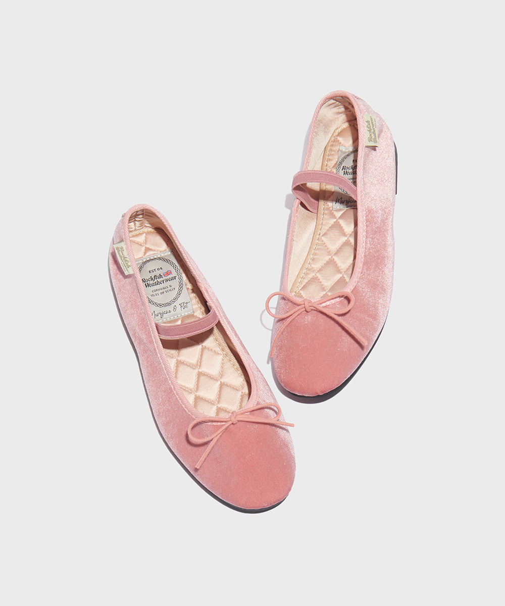 BELLA RIBBON FLAT(QUILTED) - PEONY