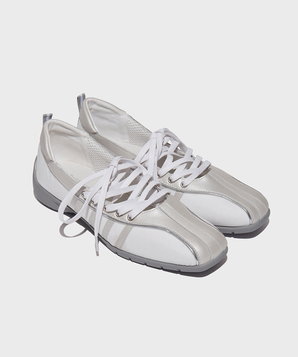 BLISS LACEUP SNEAKERS - CREAM PEARL