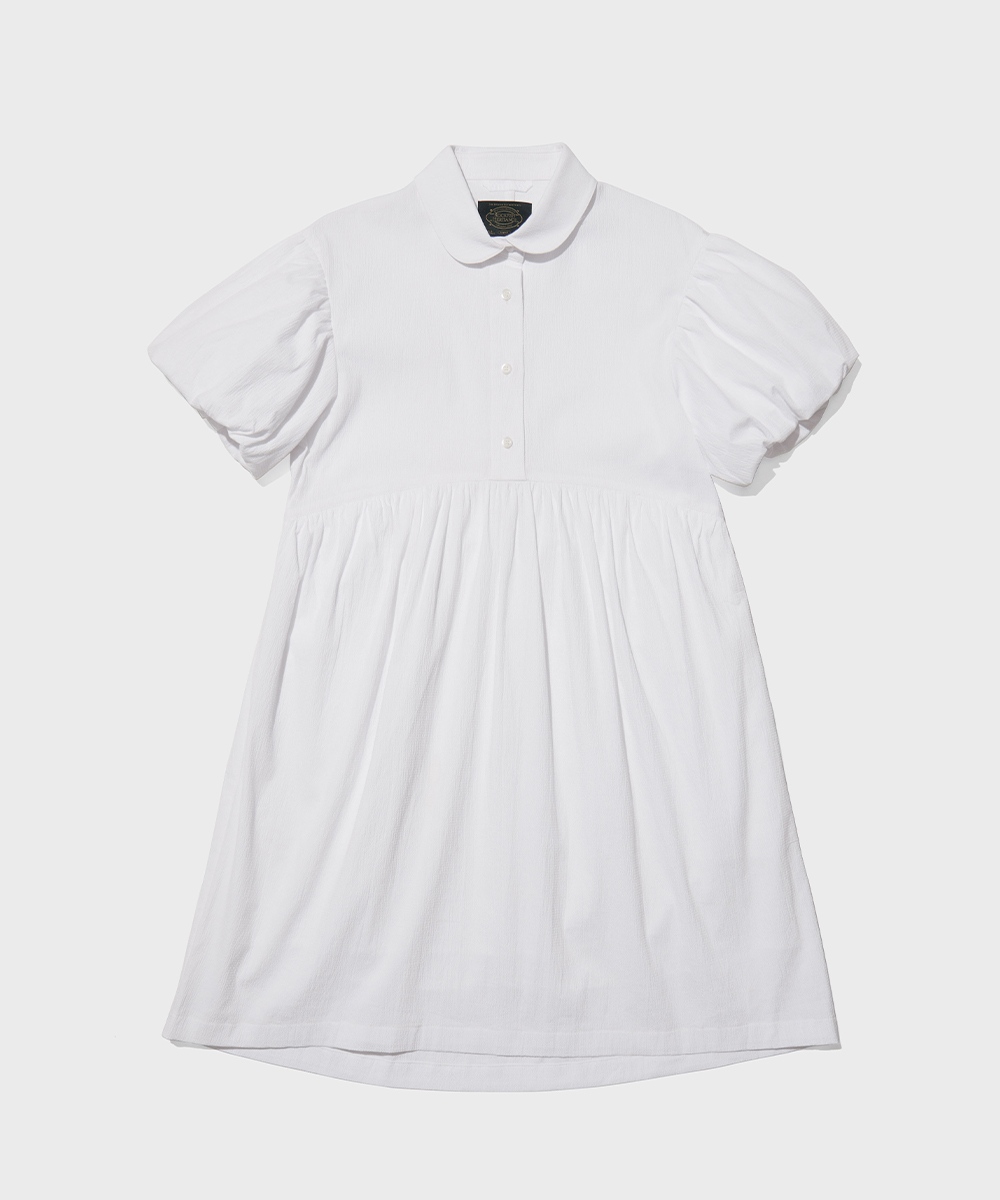 [NEW 10% | 바로배송] ST.IVES VOLUME SHIRT DRESS - WHITE